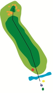 Hole13 コースレイアウト