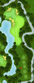 Hole4 コースレイアウト