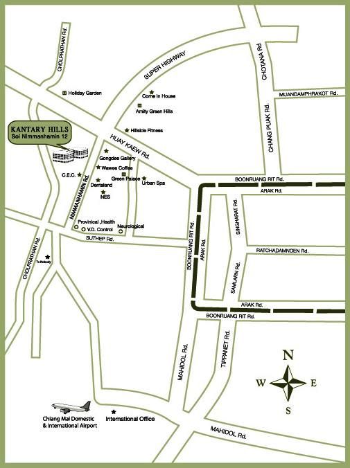 会場場所地図（カンタリーヒルズ）